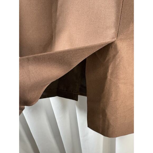 Classic Handmade Pencil Skirt, Charcoal Brown, Sz: 10, 64-63 - Picture 9 of 16